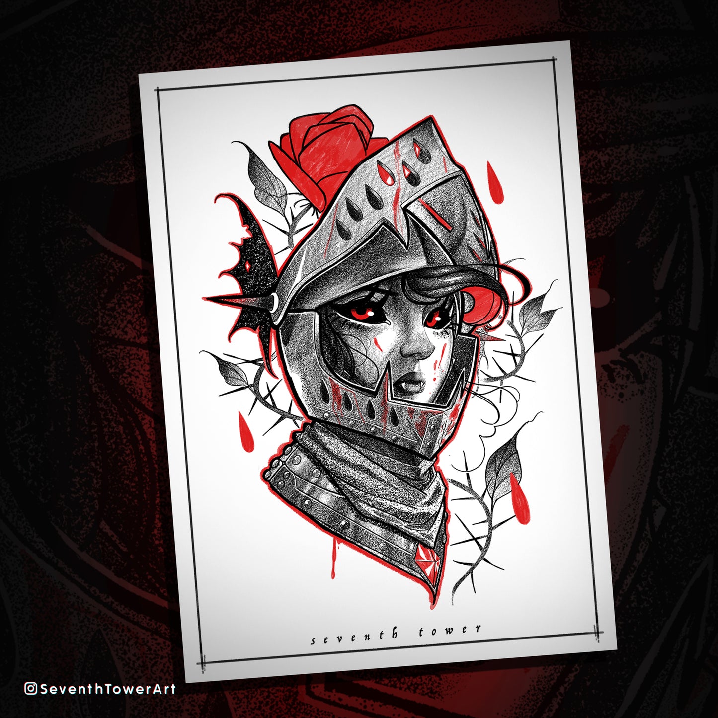 "BLOOD KNIGHT 1" (Print)