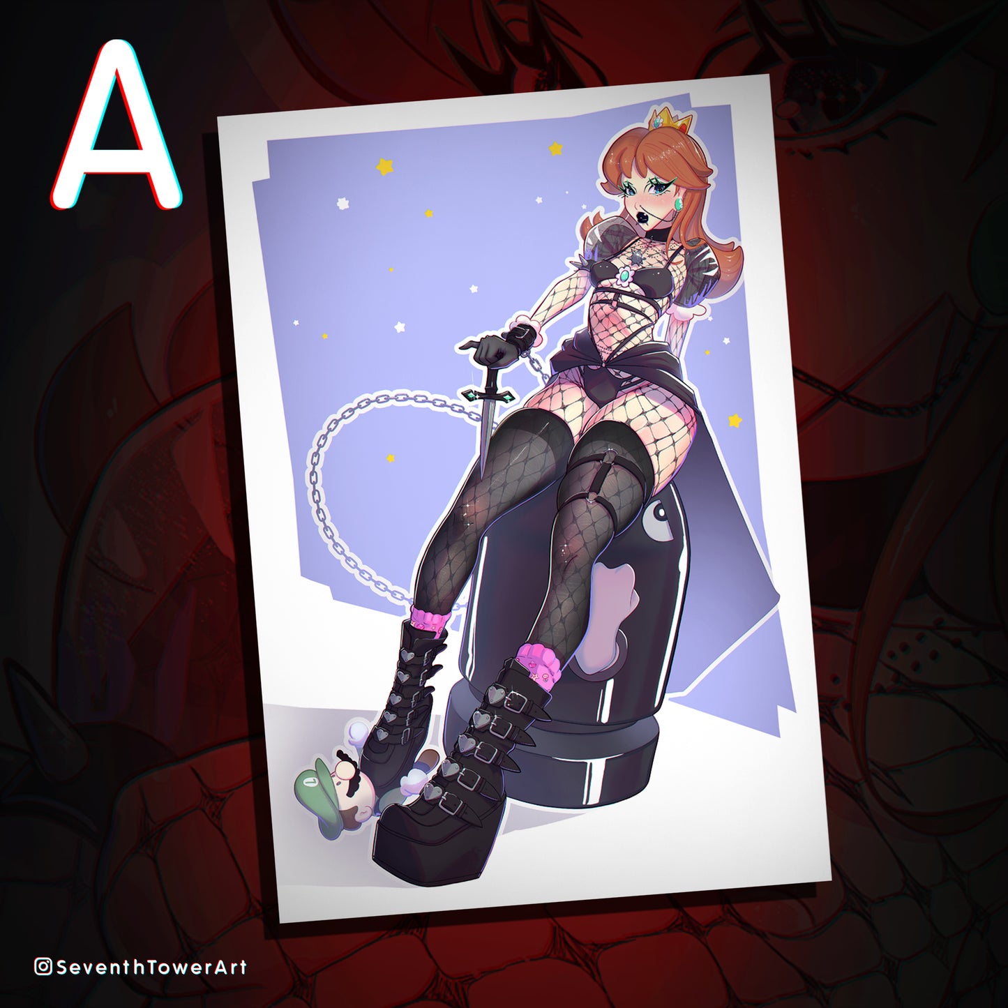"GOTH MOMMY" - Princess Daisy (Print)