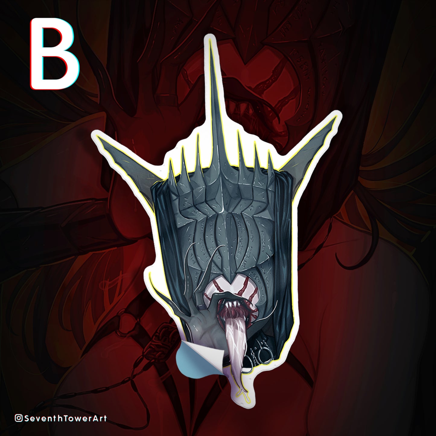 "MOUTH OF SAURON" - LOTR (DieCut stcker)