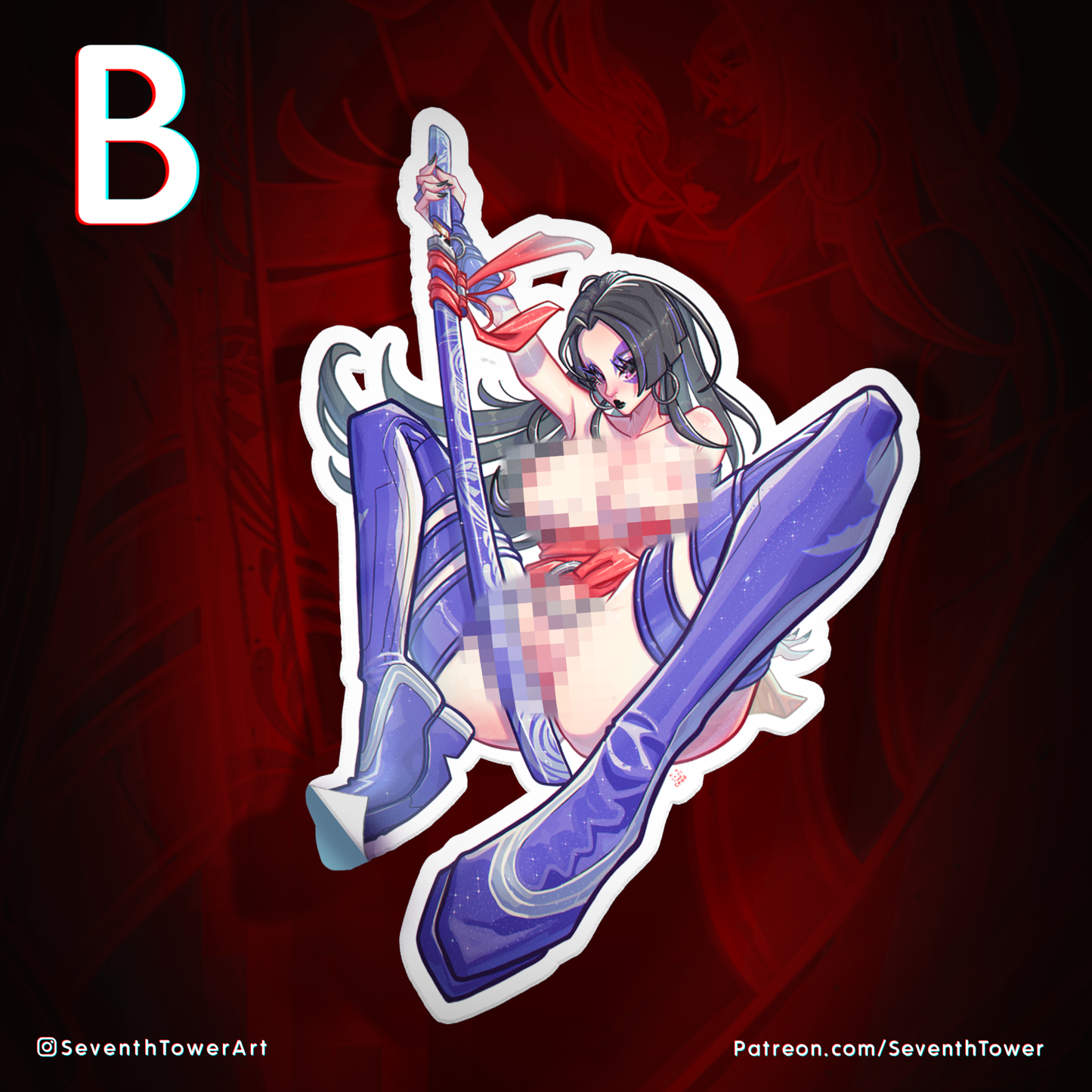 "PSYLOCKE" - Marvel Rivals (DieCut stcker)
