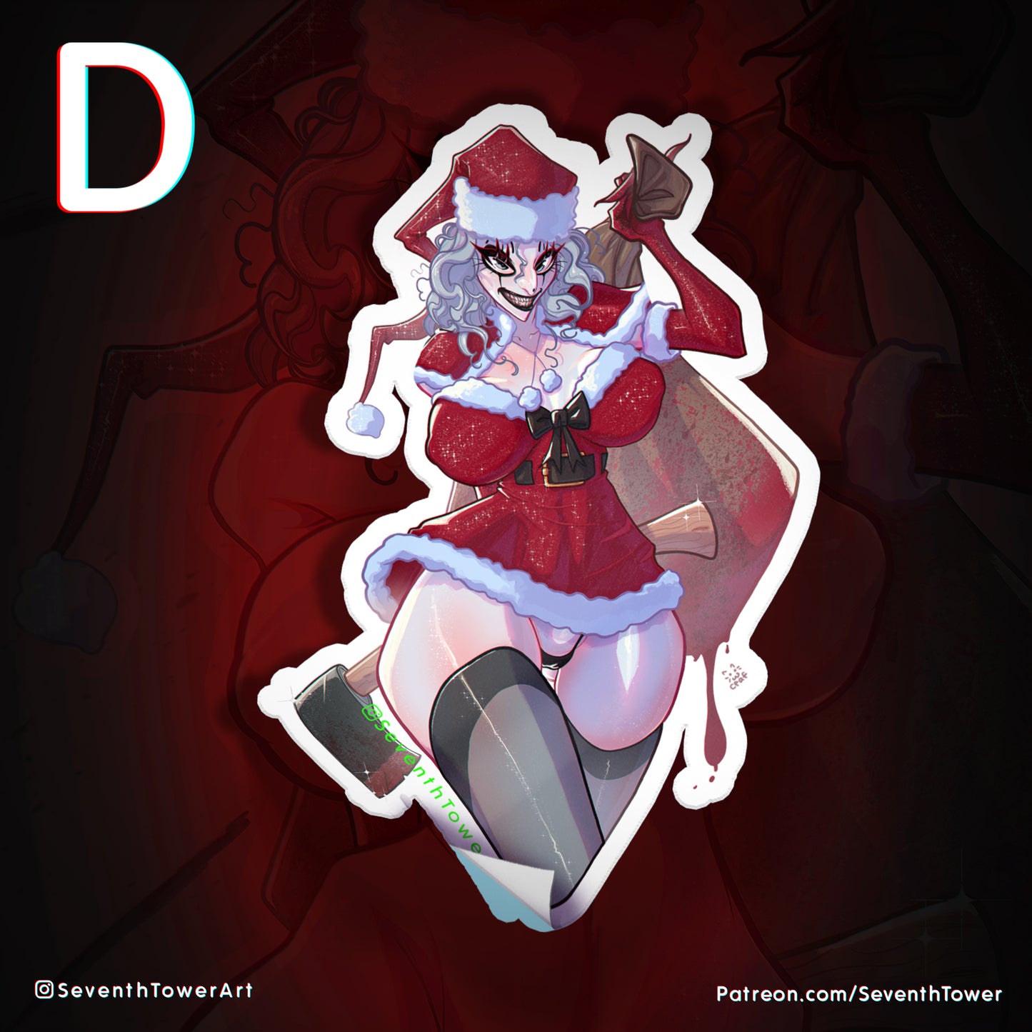 "Xmas Miracle" - Art the Clown Parody (DieCut stcker)