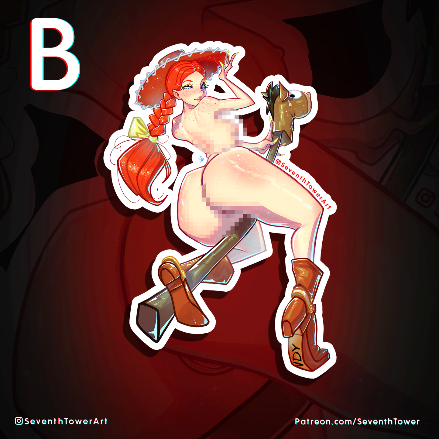 "Jessie the Cowgirl" - TOY STORY PARODY (DieCut stcker)