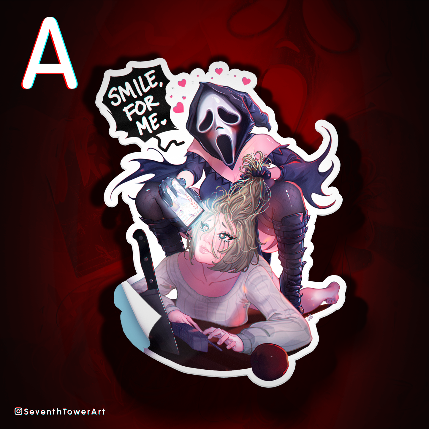 "Smile, For Me" - Ghostface-Chan DieCut