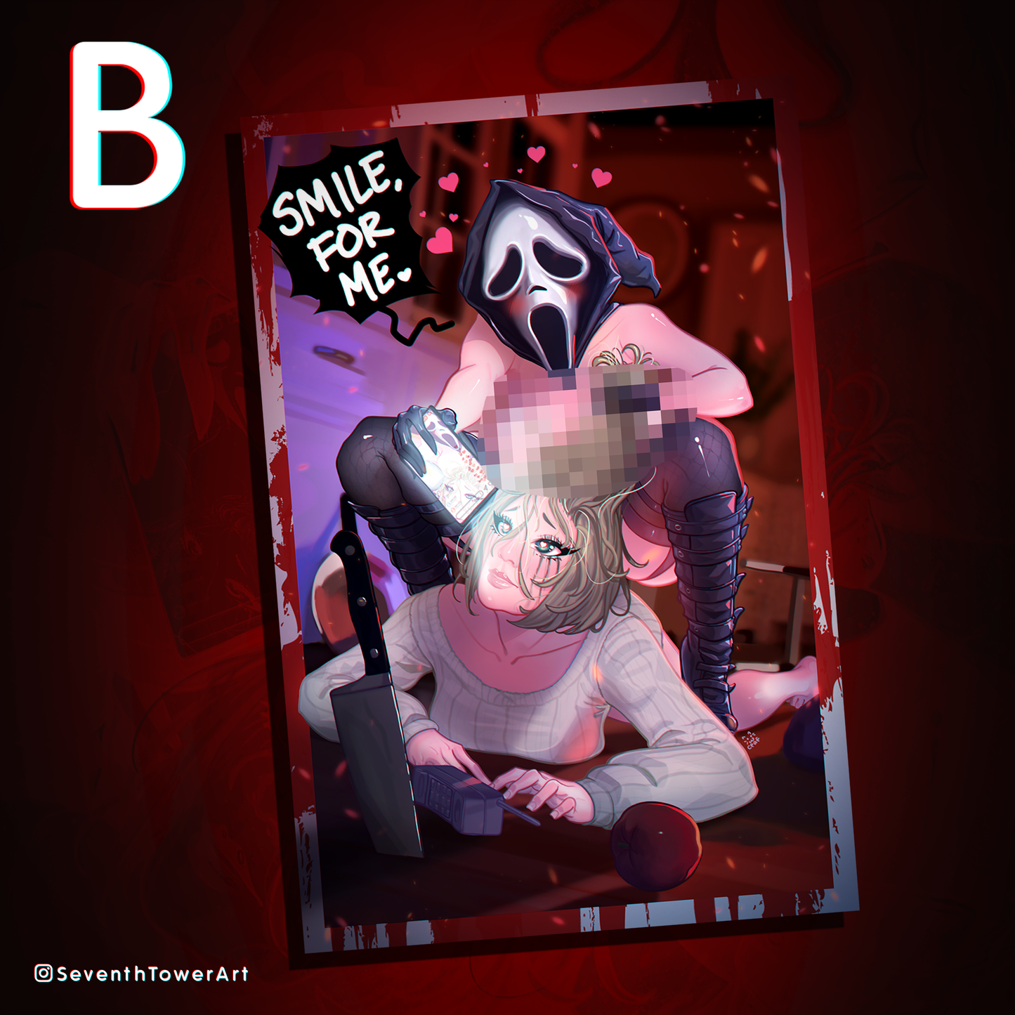 "Smile, For Me" - Ghostface-Chan Print