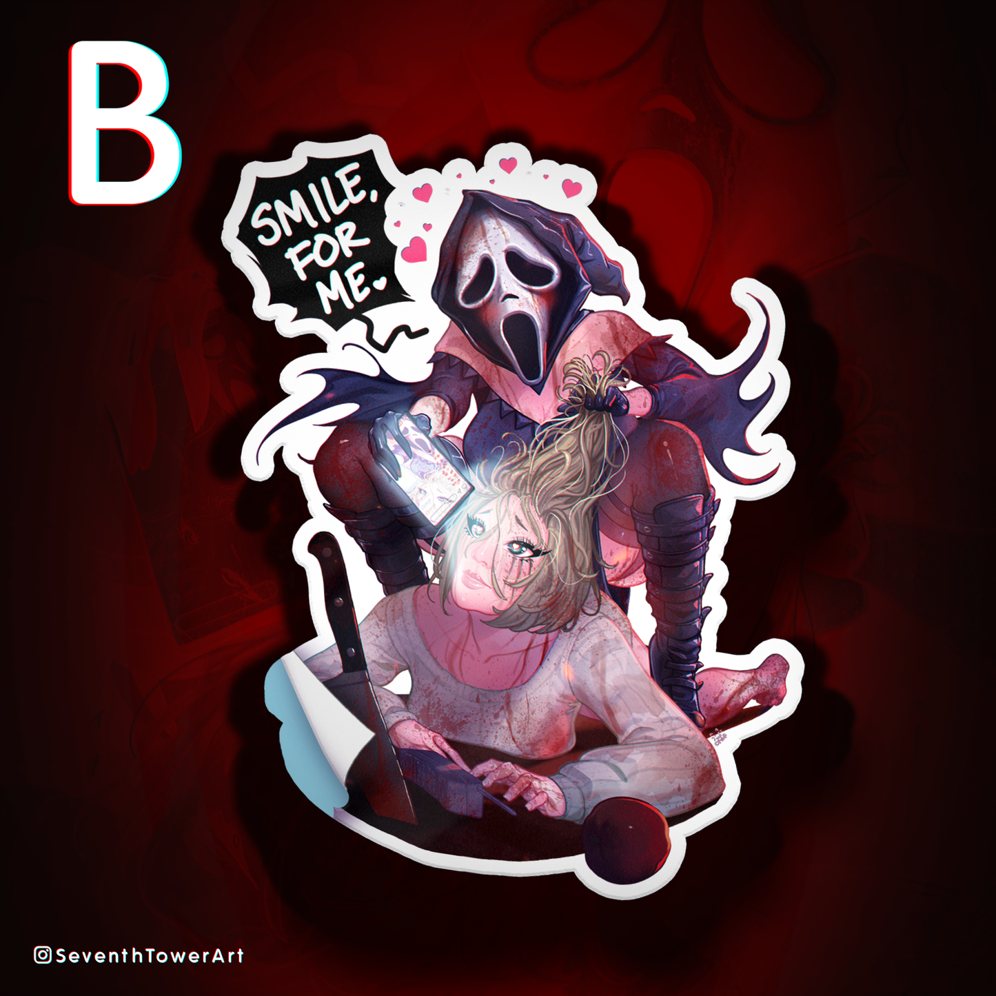"Smile, For Me" - Ghostface-Chan DieCut