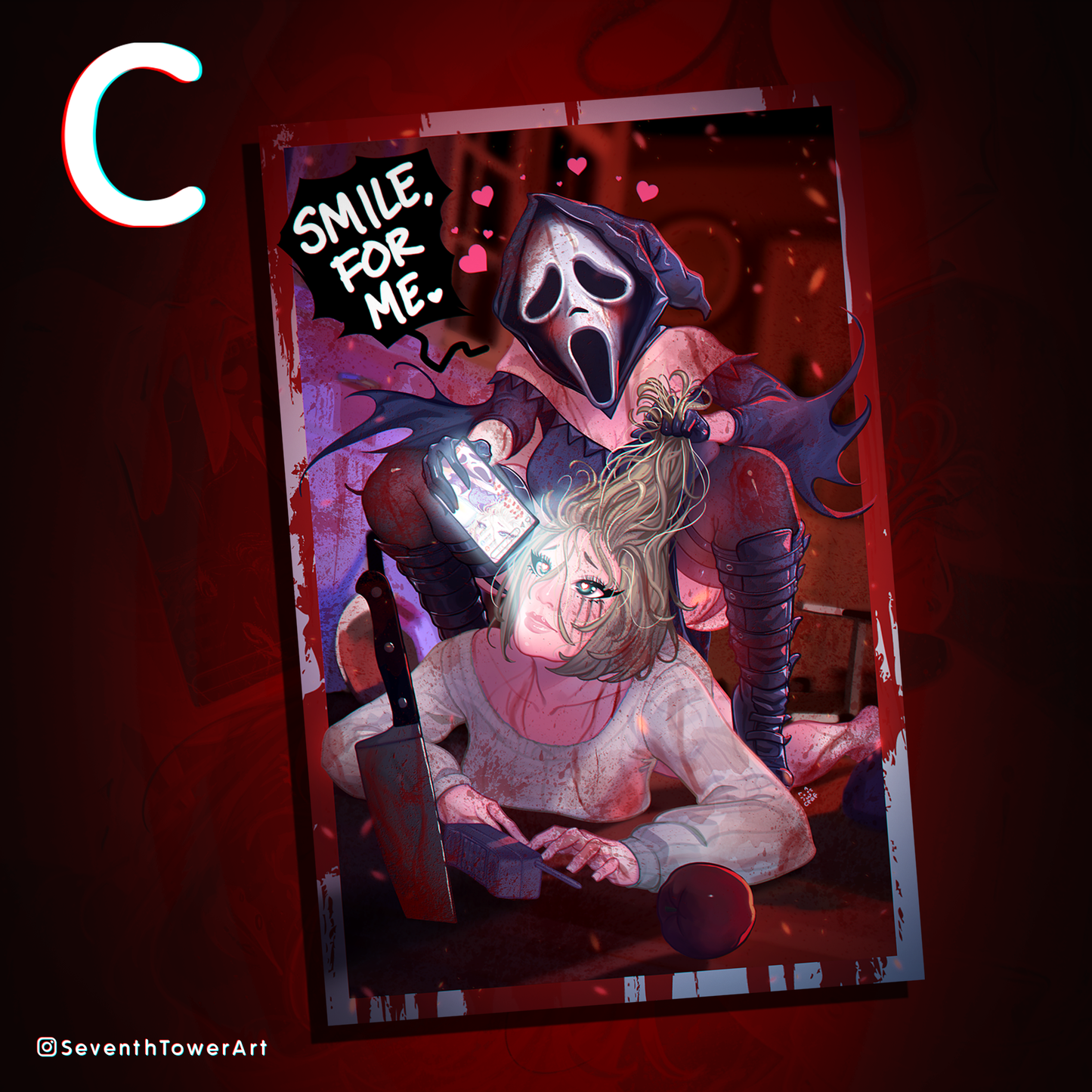 "Smile, For Me" - Ghostface-Chan Print