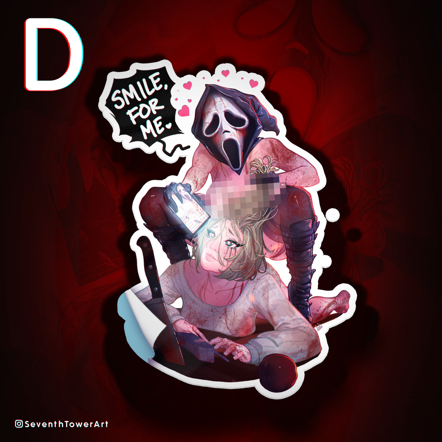 "Smile, For Me" - Ghostface-Chan DieCut