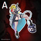 "GOTH MOMMY" -Princess Peach (DieCut stcker)