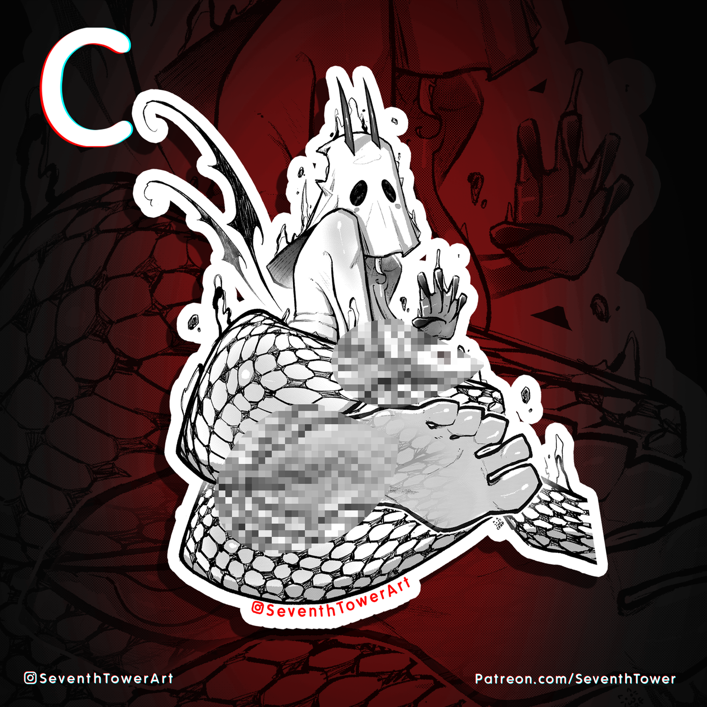 "Ghostly" - NUNCCUBUS (DieCut stcker)