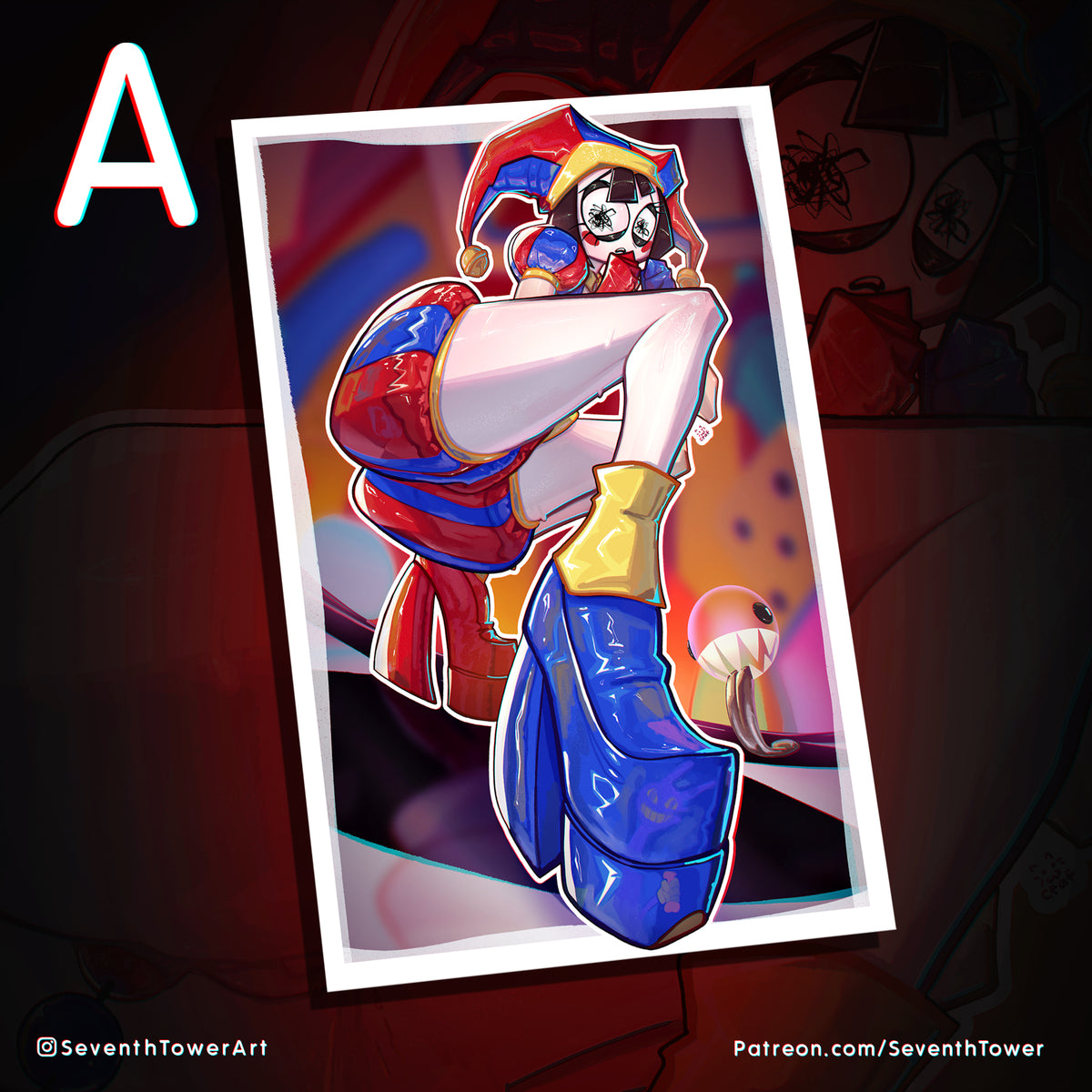 "POMNI" - THE AMAZING DIGITAL CIRCUS PARODY (Print)