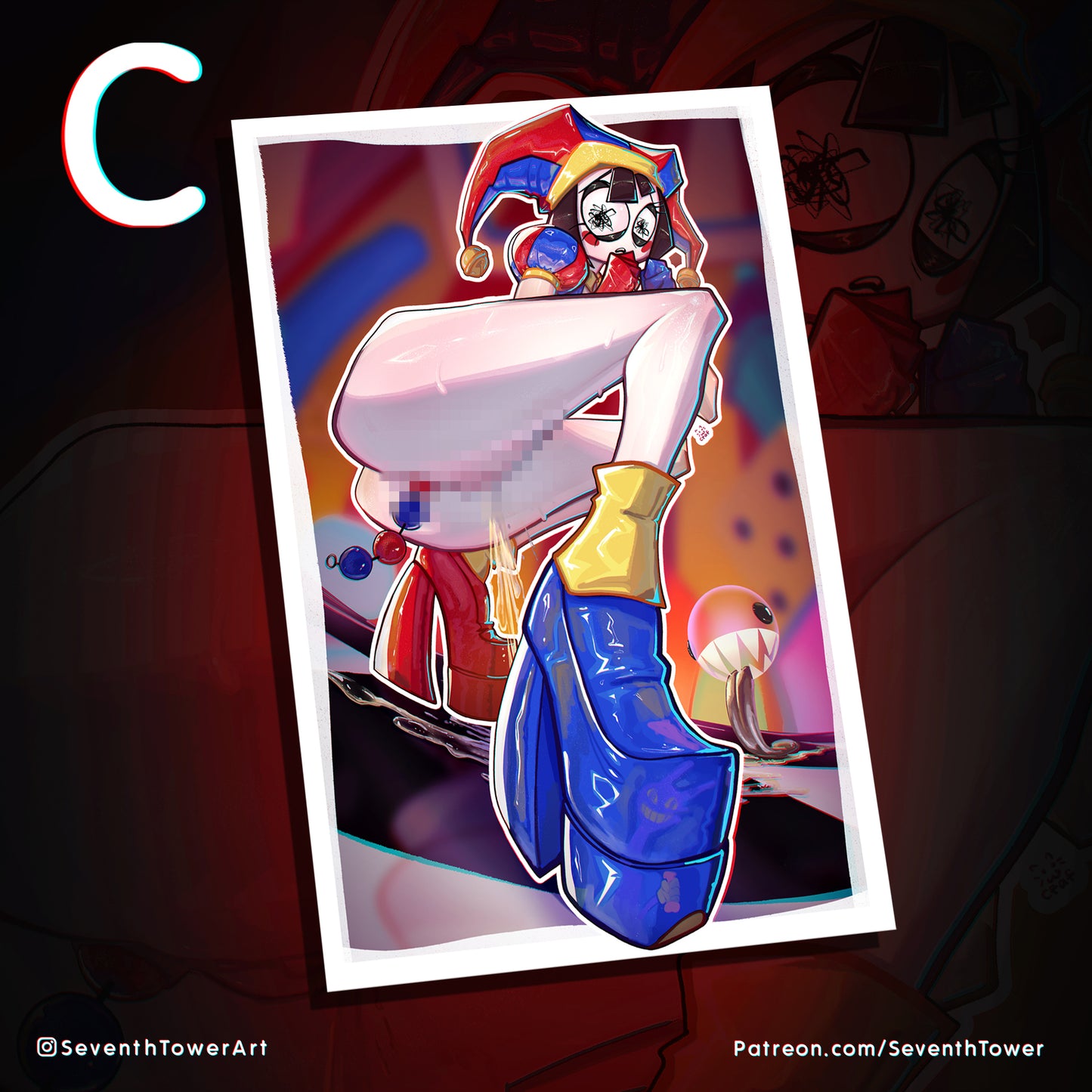 "POMNI" - THE AMAZING DIGITAL CIRCUS PARODY (Print)
