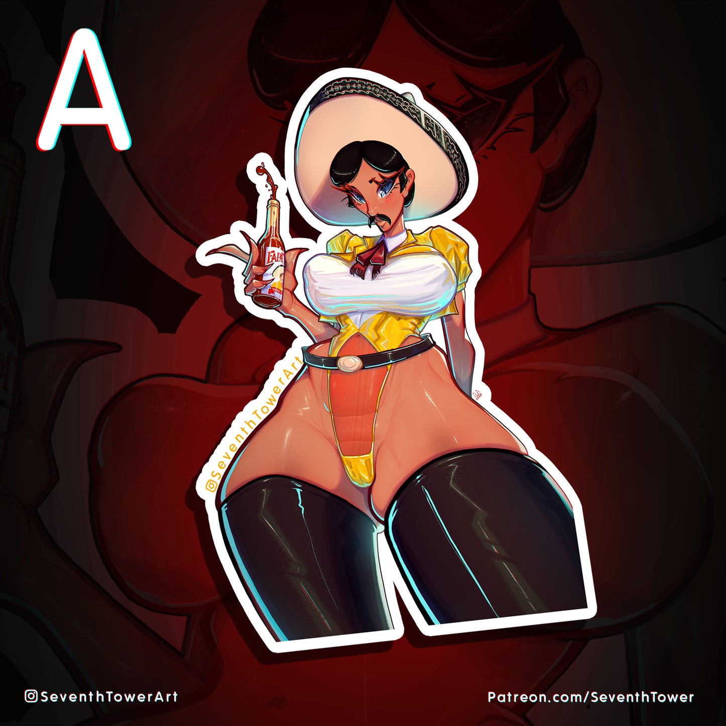 "Fap-atio" - Tapatio Hot Sauce Parody (DieCut stcker)