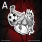 "FOOTball" - Nunccubus (DieCut stcker)