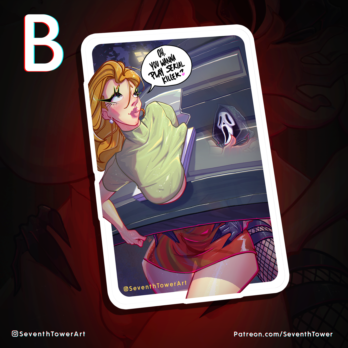 "I Spit On Your Garage" - GHOSTFACE-CHAN (DieCut stcker)