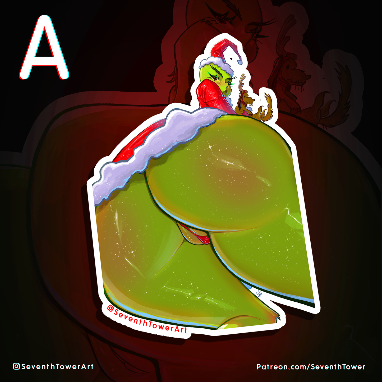 "The Grinch" - PARODY (DieCut stcker)