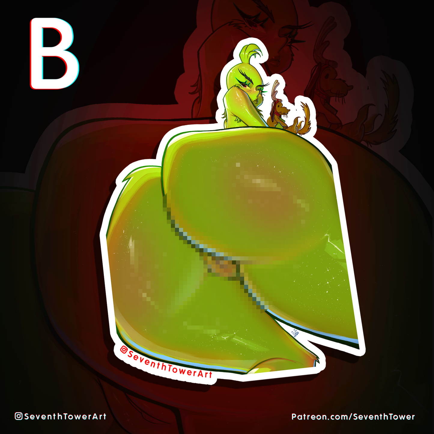 "The Grinch" - PARODY (DieCut stcker)