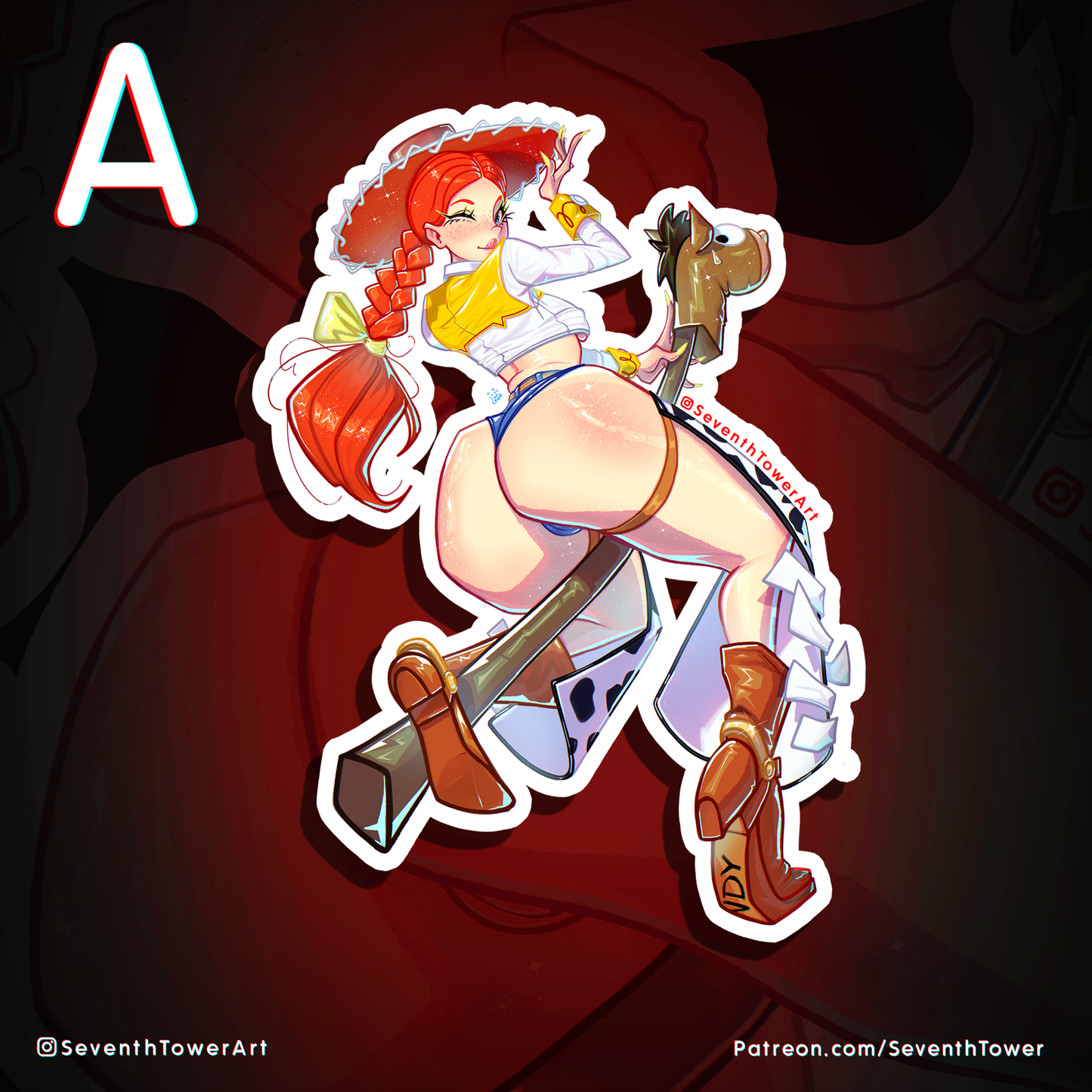"Jessie the Cowgirl" - TOY STORY PARODY (DieCut stcker)