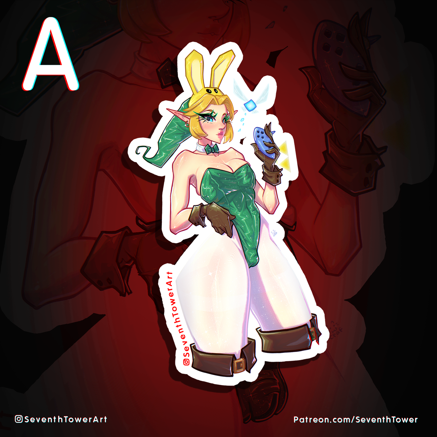 "Bunny Hood" - LEGEND OF ZELDA PARODY (DieCut stcker)