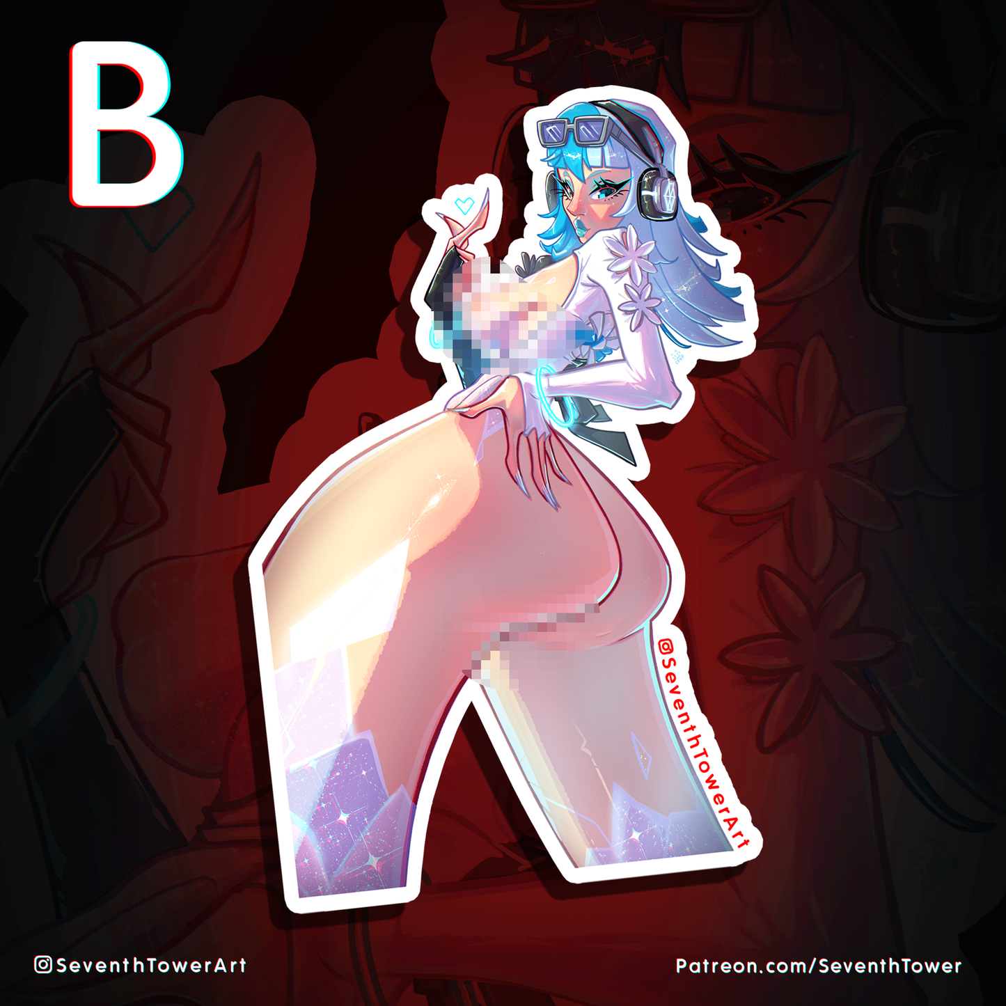 "Luna Snow" - MARVEL RIVALS PARODY (DieCut stcker)